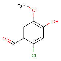 18268-76-3 2-chloro-4-hydroxy-5-methoxybenzaldehyde chemical structure