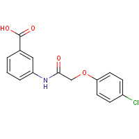 70853-28-0 3-[[2-(4-chlorophenoxy)acetyl]amino]benzoic acid chemical structure