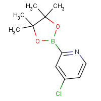 1204600-17-8 4-chloro-2-(4,4,5,5-tetramethyl-1,3,2-dioxaborolan-2-yl)pyridine chemical structure