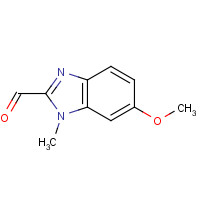 123511-59-1 6-methoxy-1-methylbenzimidazole-2-carbaldehyde chemical structure