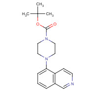 444620-69-3 tert-butyl 4-isoquinolin-5-ylpiperazine-1-carboxylate chemical structure