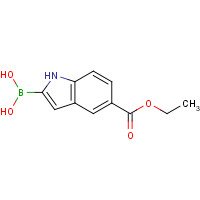 916486-11-8 (5-ethoxycarbonyl-1H-indol-2-yl)boronic acid chemical structure