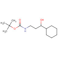 913642-42-9 tert-butyl N-(3-cyclohexyl-3-hydroxypropyl)carbamate chemical structure
