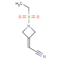 1187595-85-2 2-(1-ethylsulfonylazetidin-3-ylidene)acetonitrile chemical structure
