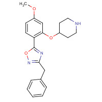 1443209-50-4 3-benzyl-5-(4-methoxy-2-piperidin-4-yloxyphenyl)-1,2,4-oxadiazole chemical structure