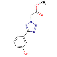 1219741-38-4 methyl 2-[5-(3-hydroxyphenyl)tetrazol-2-yl]acetate chemical structure