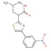 1426694-72-5 4-methyl-2-[4-(3-nitrophenyl)-1,3-thiazol-2-yl]pentanoic acid chemical structure