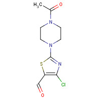 914348-66-6 2-(4-acetylpiperazin-1-yl)-4-chloro-1,3-thiazole-5-carbaldehyde chemical structure