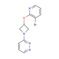 1350606-73-3 3-[3-(3-bromopyridin-2-yl)oxyazetidin-1-yl]pyridazine chemical structure