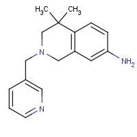 1395028-81-5 4,4-dimethyl-2-(pyridin-3-ylmethyl)-1,3-dihydroisoquinolin-7-amine chemical structure