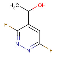 639452-63-4 1-(3,6-difluoropyridazin-4-yl)ethanol chemical structure