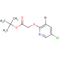 1240288-29-2 tert-butyl 2-(3-bromo-5-chloropyridin-2-yl)oxyacetate chemical structure