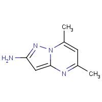 1605-78-3 5,7-dimethylpyrazolo[1,5-a]pyrimidin-2-amine chemical structure
