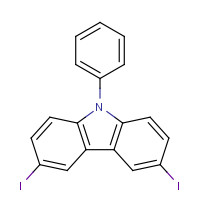 57103-21-6 3,6-diiodo-9-phenylcarbazole chemical structure