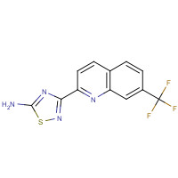 1179361-23-9 3-[7-(trifluoromethyl)quinolin-2-yl]-1,2,4-thiadiazol-5-amine chemical structure