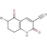 107955-83-9 6-bromo-2,5-dioxo-1,6,7,8-tetrahydroquinoline-3-carbonitrile chemical structure