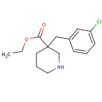 170843-59-1 ethyl 3-[(3-chlorophenyl)methyl]piperidine-3-carboxylate chemical structure