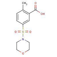 327084-75-3 2-methyl-5-morpholin-4-ylsulfonylbenzoic acid chemical structure