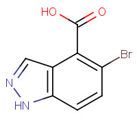 750586-03-9 5-bromo-1H-indazole-4-carboxylic acid chemical structure