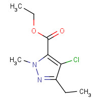 124800-34-6 ethyl 4-chloro-5-ethyl-2-methylpyrazole-3-carboxylate chemical structure