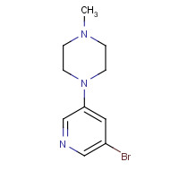 1130759-48-6 1-(5-bromopyridin-3-yl)-4-methylpiperazine chemical structure