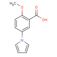 53242-72-1 2-methoxy-5-pyrrol-1-ylbenzoic acid chemical structure