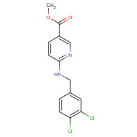 1428558-15-9 methyl 6-[(3,4-dichlorophenyl)methylamino]pyridine-3-carboxylate chemical structure