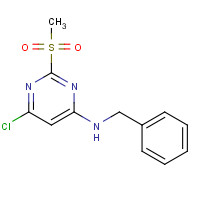 1337567-00-6 N-benzyl-6-chloro-2-methylsulfonylpyrimidin-4-amine chemical structure