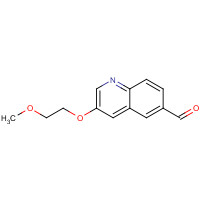 1197377-50-6 3-(2-methoxyethoxy)quinoline-6-carbaldehyde chemical structure