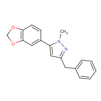 908329-91-9 5-(1,3-benzodioxol-5-yl)-3-benzyl-1-methylpyrazole chemical structure