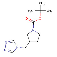 1225218-68-7 tert-butyl 3-(1,2,4-triazol-4-ylmethyl)pyrrolidine-1-carboxylate chemical structure