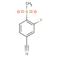 185946-05-8 3-fluoro-4-methylsulfonylbenzonitrile chemical structure
