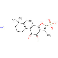 69659-80-9 sodium;1,6,6-trimethyl-10,11-dioxo-8,9-dihydro-7H-naphtho[1,2-g][1]benzofuran-2-sulfonate chemical structure