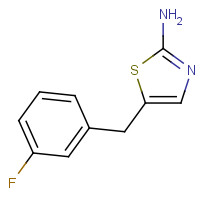 884497-40-9 5-[(3-fluorophenyl)methyl]-1,3-thiazol-2-amine chemical structure