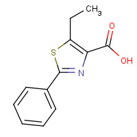 113366-61-3 5-ethyl-2-phenyl-1,3-thiazole-4-carboxylic acid chemical structure