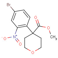 1202765-53-4 methyl 4-(4-bromo-2-nitrophenyl)oxane-4-carboxylate chemical structure