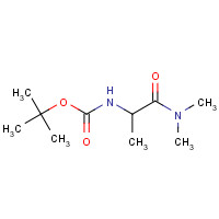 1161720-79-1 tert-butyl N-[1-(dimethylamino)-1-oxopropan-2-yl]carbamate chemical structure