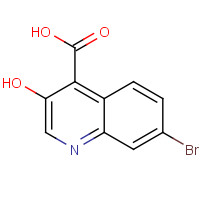 1031929-53-9 7-bromo-3-hydroxyquinoline-4-carboxylic acid chemical structure