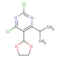 916480-92-7 2,4-dichloro-5-(1,3-dioxolan-2-yl)-6-propan-2-ylpyrimidine chemical structure
