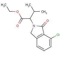 1448190-09-7 ethyl 2-(4-chloro-3-oxo-1H-isoindol-2-yl)-3-methylbutanoate chemical structure