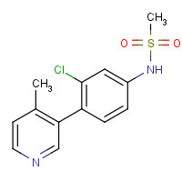 1357093-70-9 N-[3-chloro-4-(4-methylpyridin-3-yl)phenyl]methanesulfonamide chemical structure