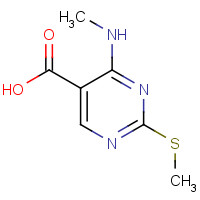 863028-98-2 4-(methylamino)-2-methylsulfanylpyrimidine-5-carboxylic acid chemical structure