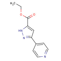 19959-81-0 ethyl 3-pyridin-4-yl-1H-pyrazole-5-carboxylate chemical structure