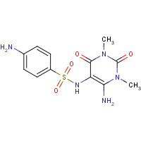 53385-40-3 4-amino-N-(4-amino-1,3-dimethyl-2,6-dioxopyrimidin-5-yl)benzenesulfonamide chemical structure