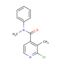 133928-64-0 2-chloro-N,3-dimethyl-N-phenylpyridine-4-carboxamide chemical structure