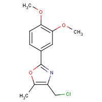 907200-66-2 4-(chloromethyl)-2-(3,4-dimethoxyphenyl)-5-methyl-1,3-oxazole chemical structure