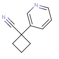 485828-50-0 1-pyridin-3-ylcyclobutane-1-carbonitrile chemical structure