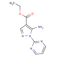 91129-95-2 ethyl 5-amino-1-pyrimidin-2-ylpyrazole-4-carboxylate chemical structure