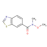 1056447-84-7 N-methoxy-N-methyl-1,3-benzothiazole-6-carboxamide chemical structure