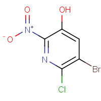 1131041-71-8 5-bromo-6-chloro-2-nitropyridin-3-ol chemical structure